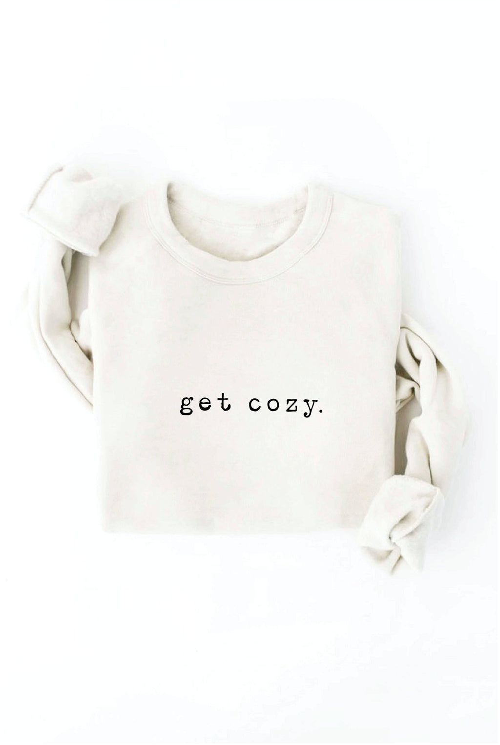 GET COZY Graphic Sweatshirt: MAROON / XL