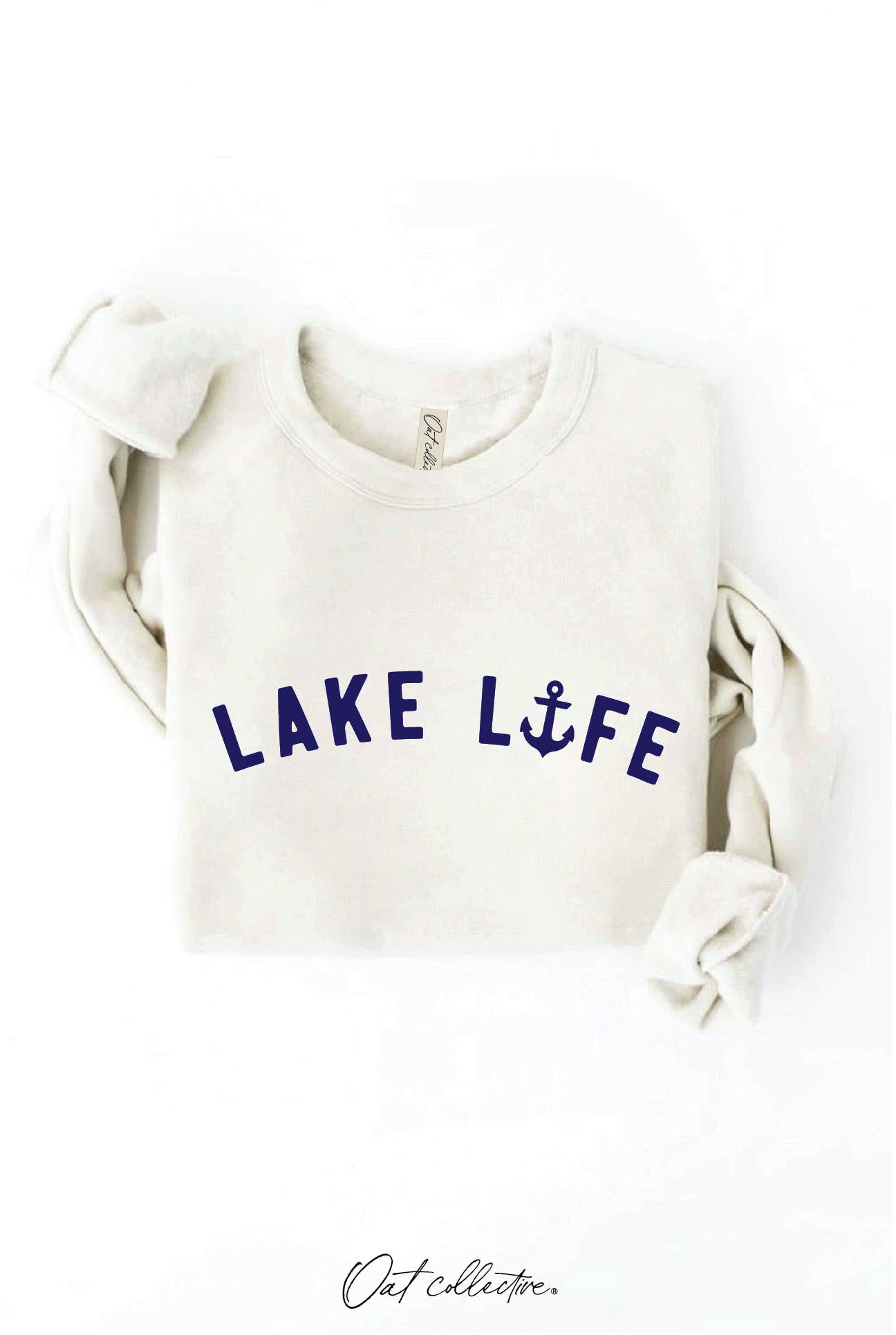 LAKE LIFE Graphic Sweatshirt: BLACK / S