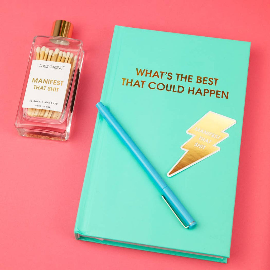 Manifest That Shit - Glass Bottle Matches