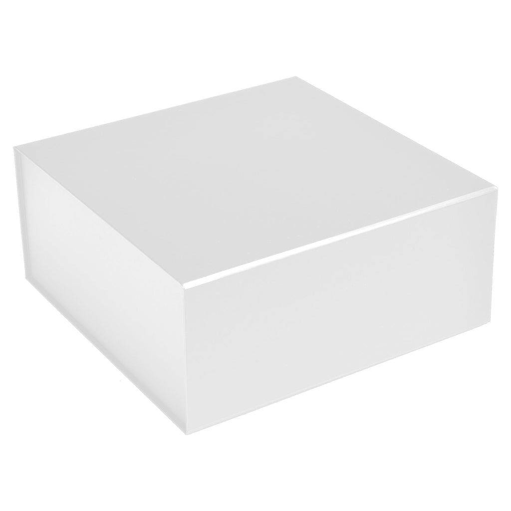 10" X 10" X 4.5" Collapsible Gift Box w/Magnetic Square Flap Lid: Black / 1