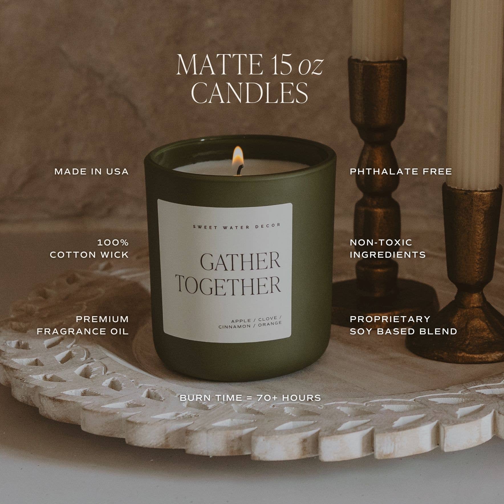 *NEW* Cozy Season 15 oz Soy Candle, Matte Jar - Fall Decor