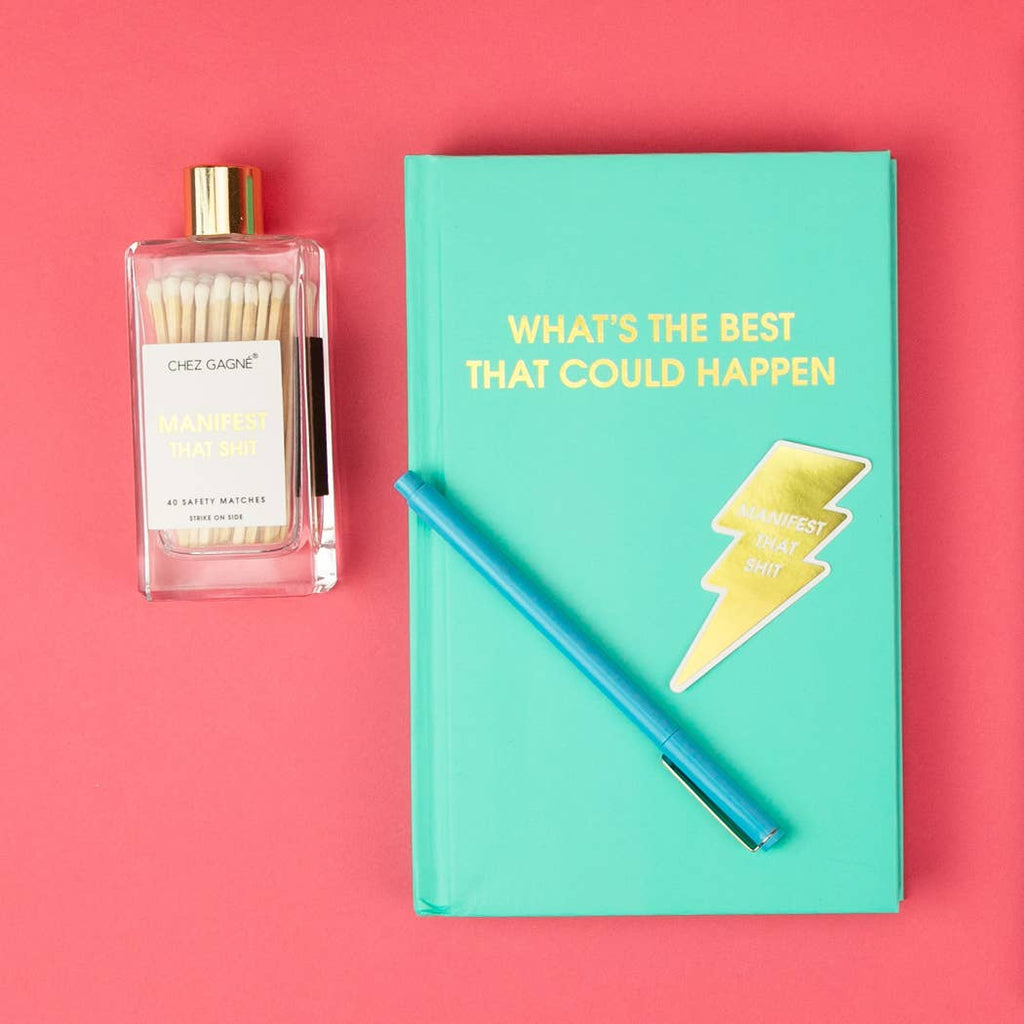 Manifest That Shit - Glass Bottle Matches