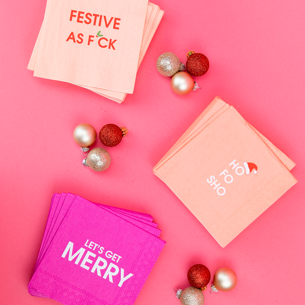 Ho Fo Sho - Holiday Party Cocktail Napkins