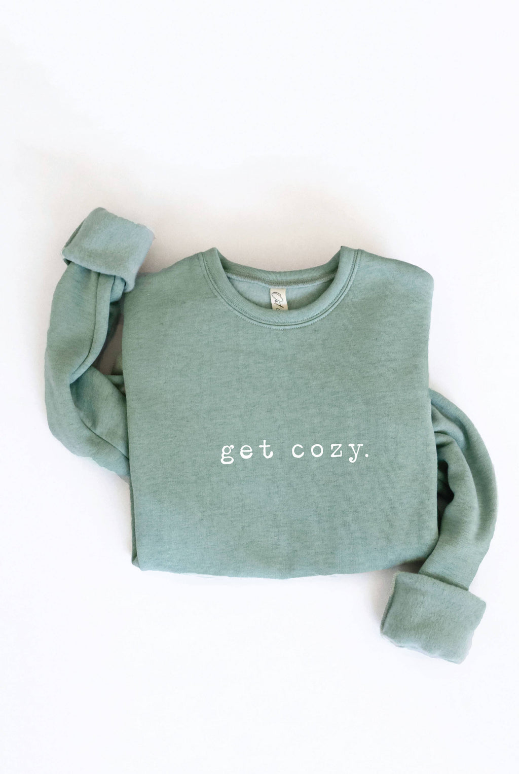 GET COZY Graphic Sweatshirt: MAROON / XL