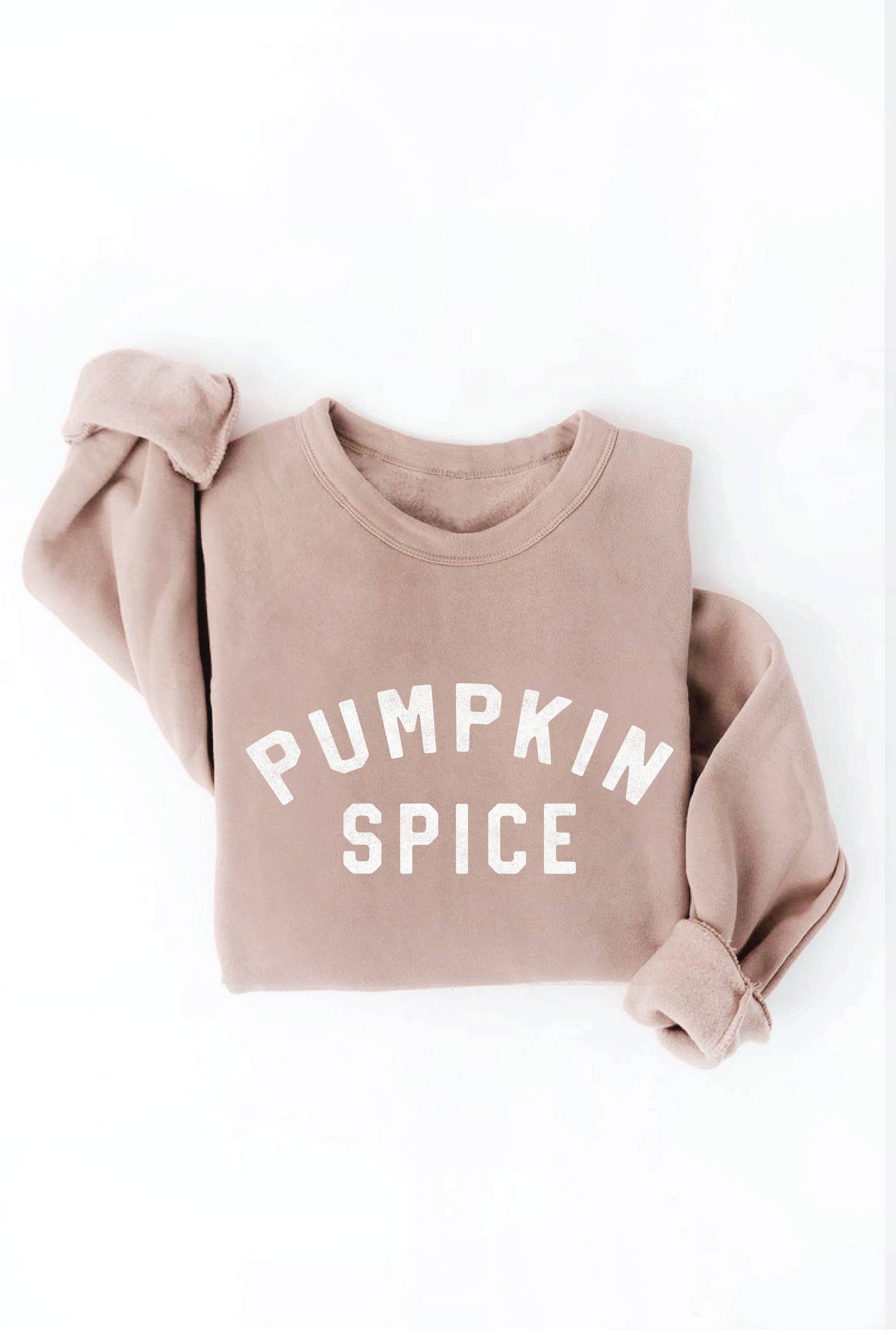 PUMPKIN SPICE Graphic Sweatshirt: AUTUMN LEAF / S