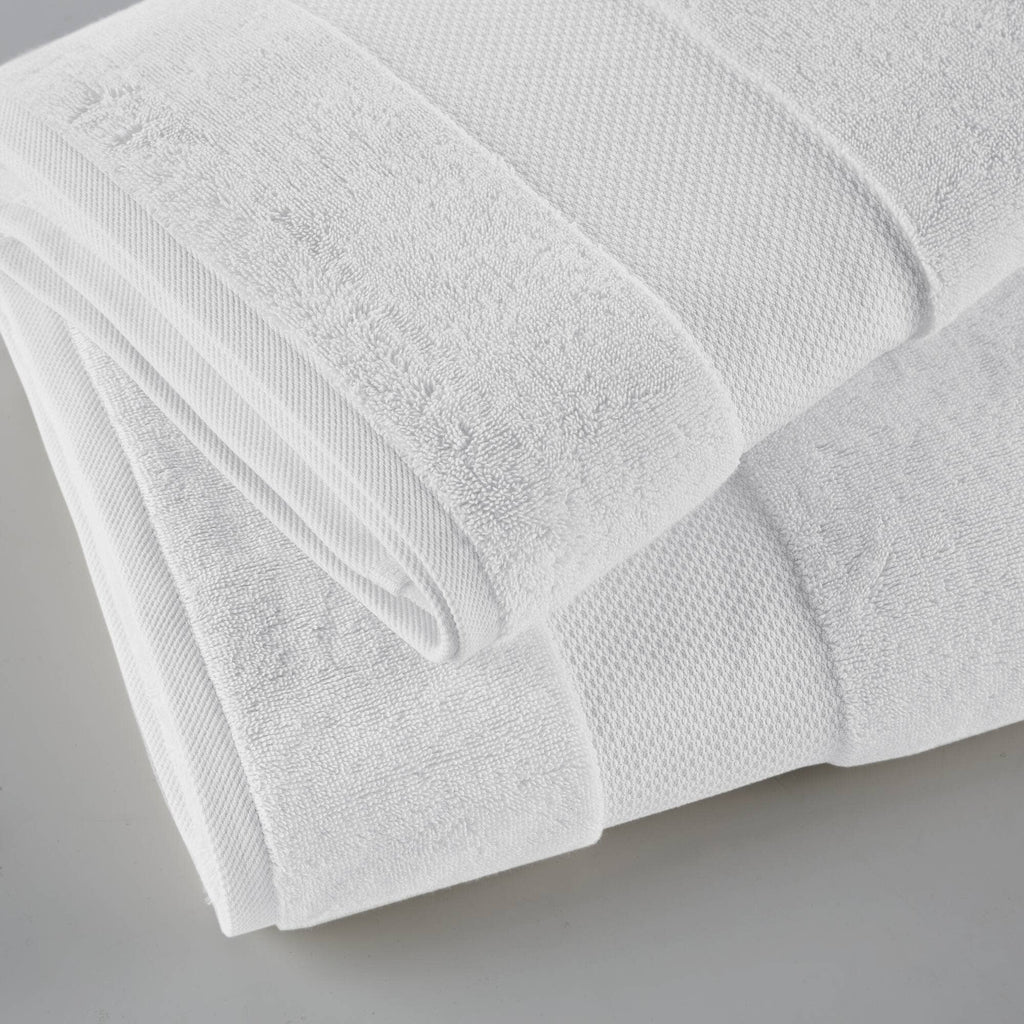 Turkish 600gsm Cotton 2-Piece Bathroom Sheet Set, White