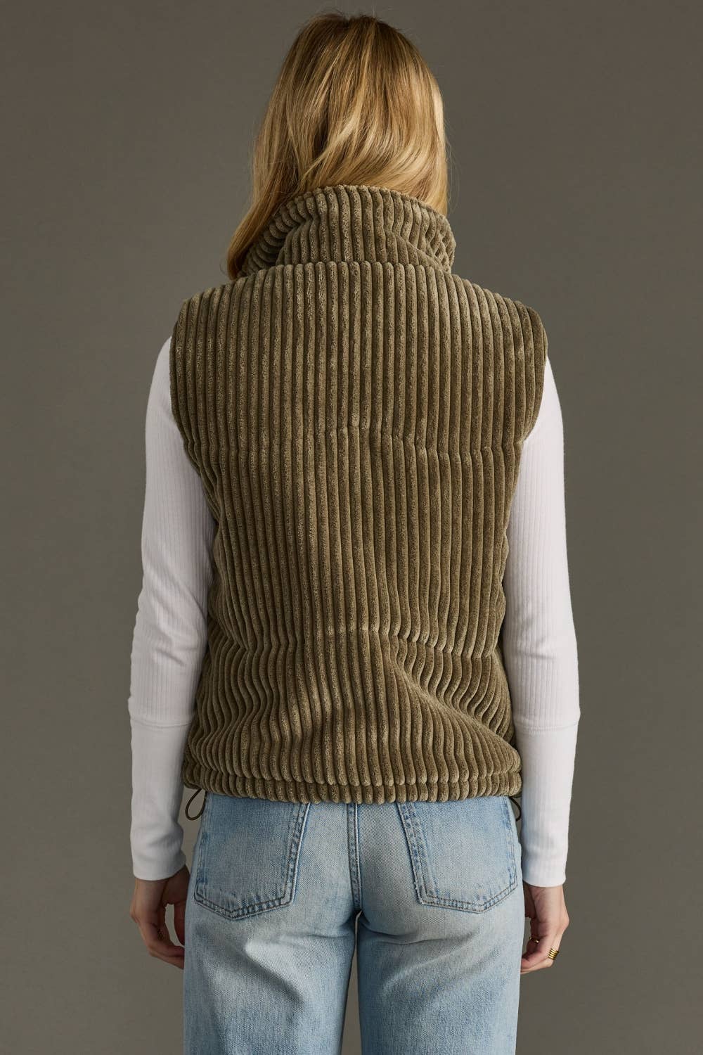 Olive Corduroy Vest