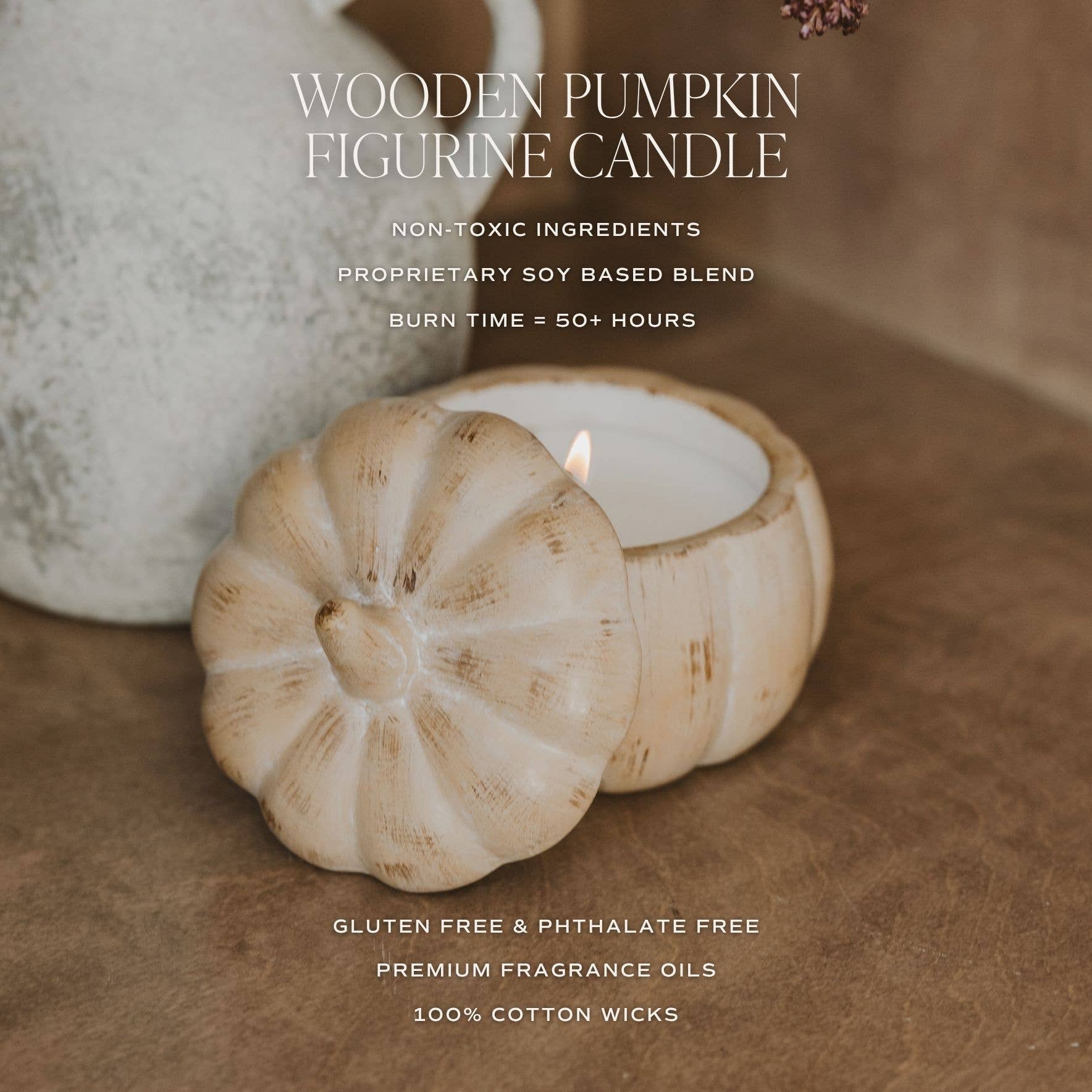 *NEW* Pumpkin Spice Soy Candle - 8 oz Pumpkin Jar, Fall Gift