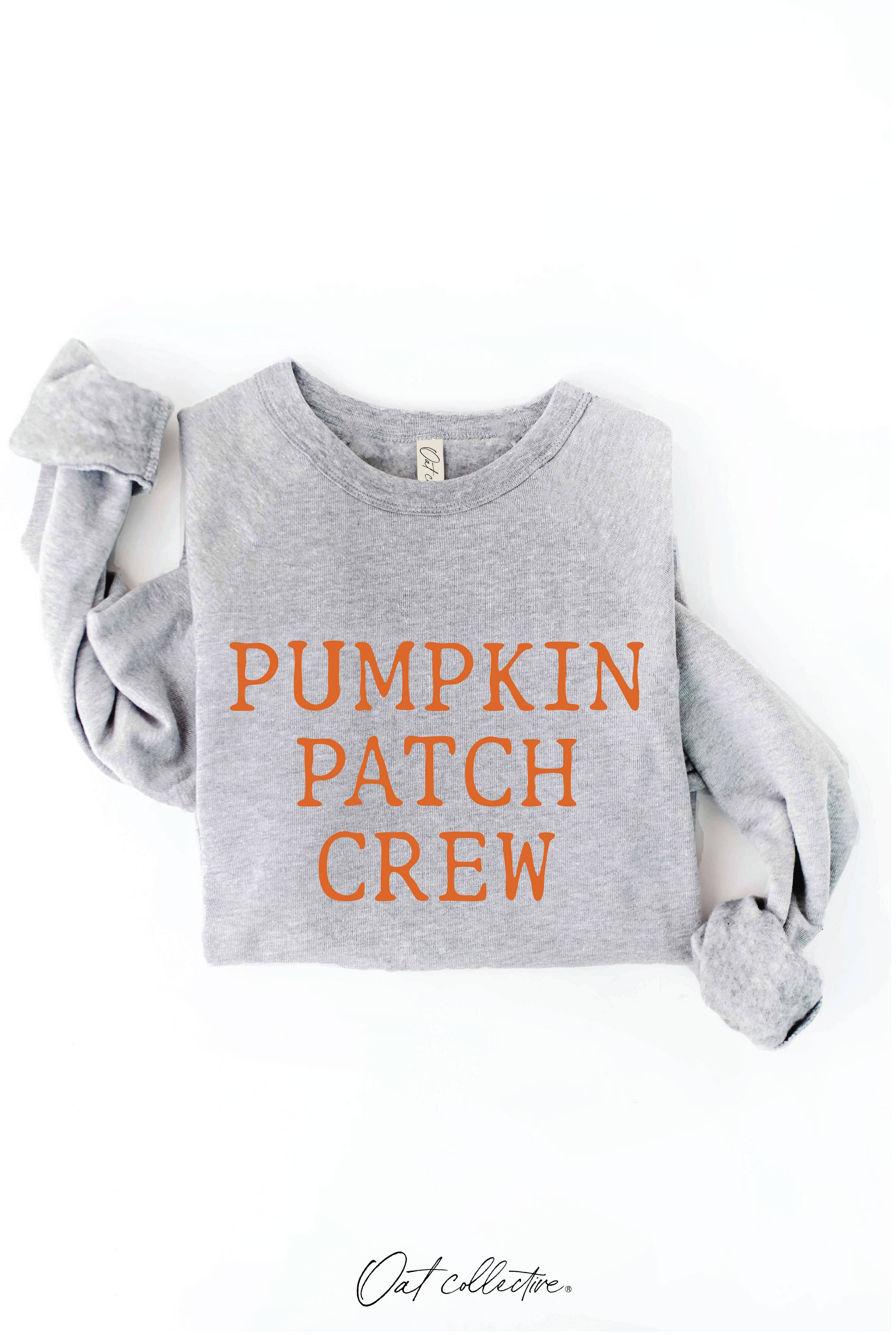 PUMPKIN PATCH CREW Graphic Sweatshirt: HEATHER DUST / M