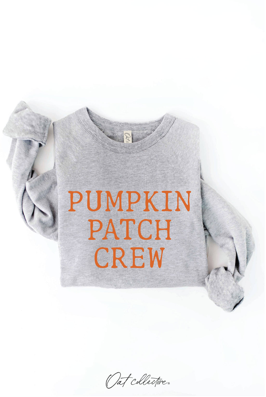 PUMPKIN PATCH CREW Graphic Sweatshirt: HEATHER DUST / S