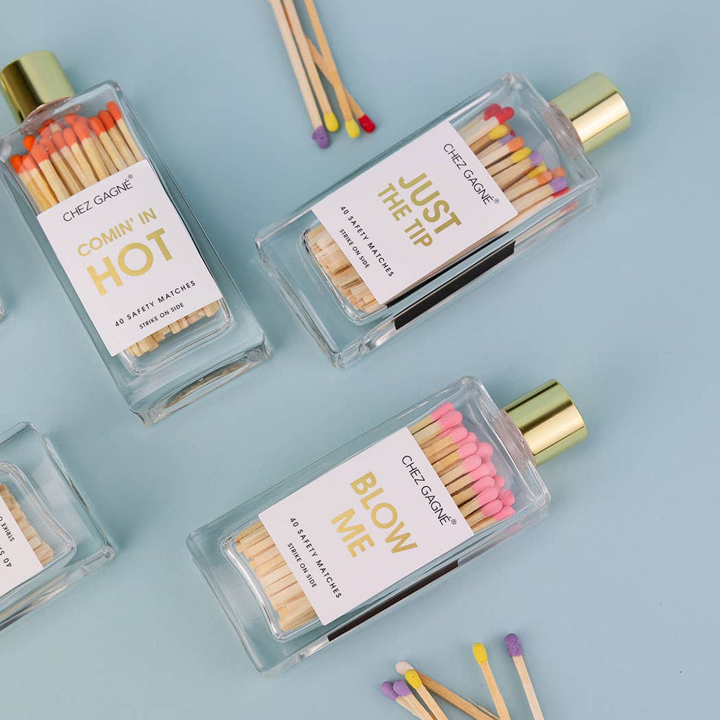 Coming In Hot - Glass Bottle Matches