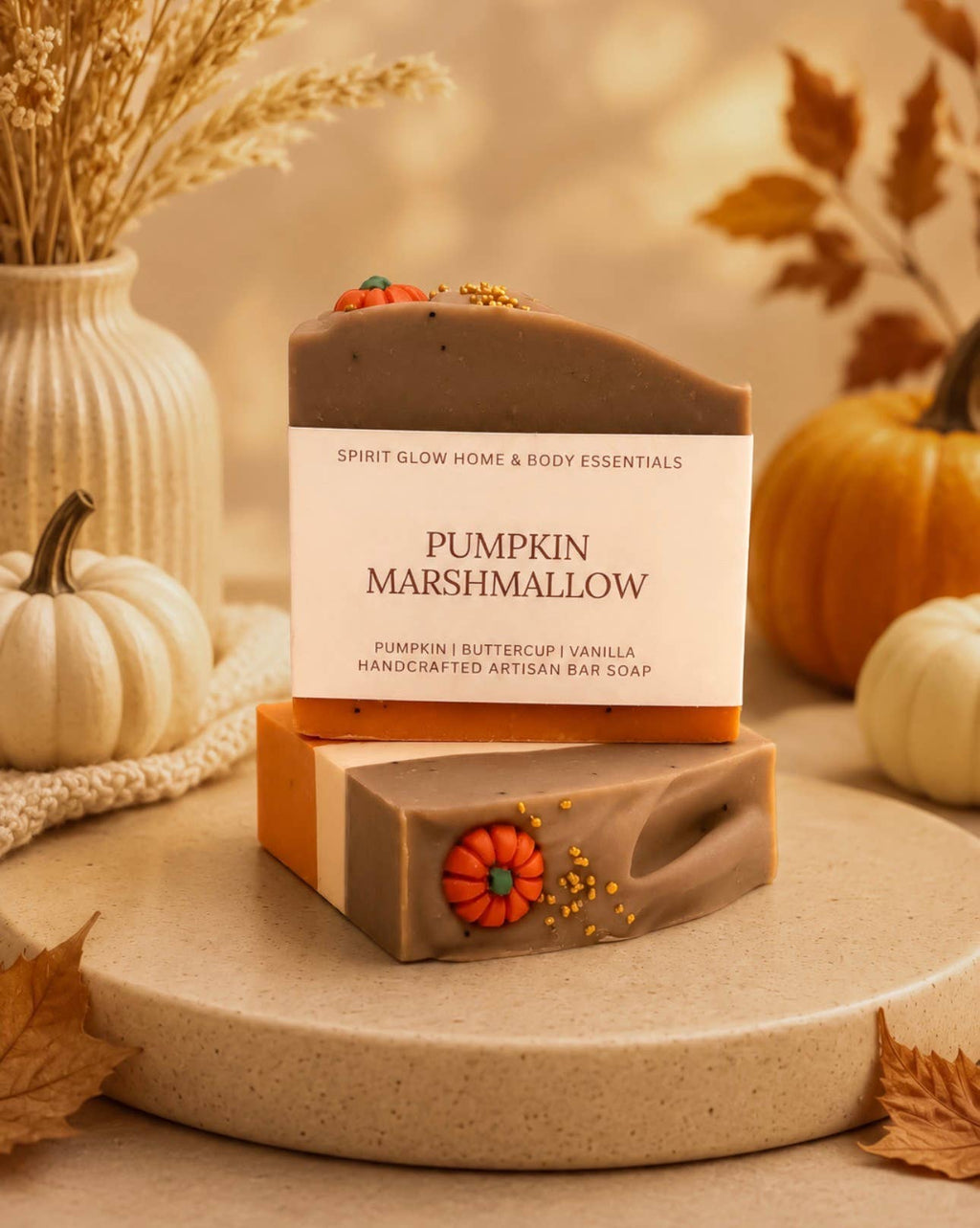 Pumpkin Marshmallow- Artisan Soap Bar