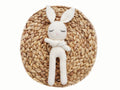 Sleepy Crochet Bunny Doll Standing Ears: Cream bunny Doll