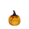 5" Dia Amber Glass Pumpkin Fall Autumn Décor