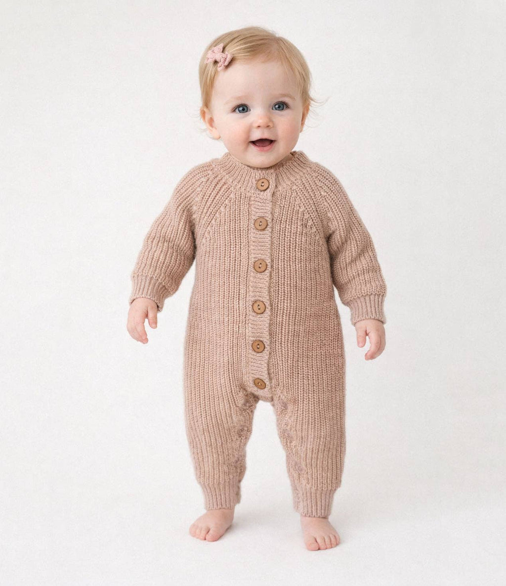 Cotton knitted Jumper Meko: Pine / Newborn