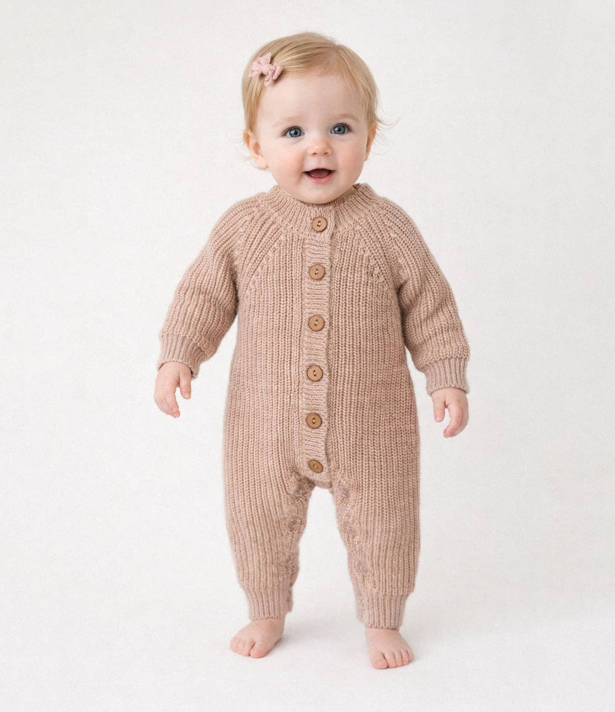 Cotton knitted Jumper Meko: Pine / Newborn