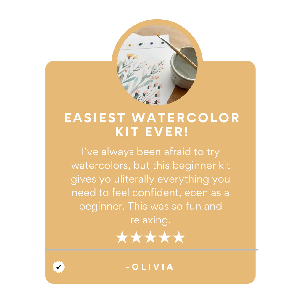 All-In-One Beginner Watercolor Paint Set - Hummingbird
