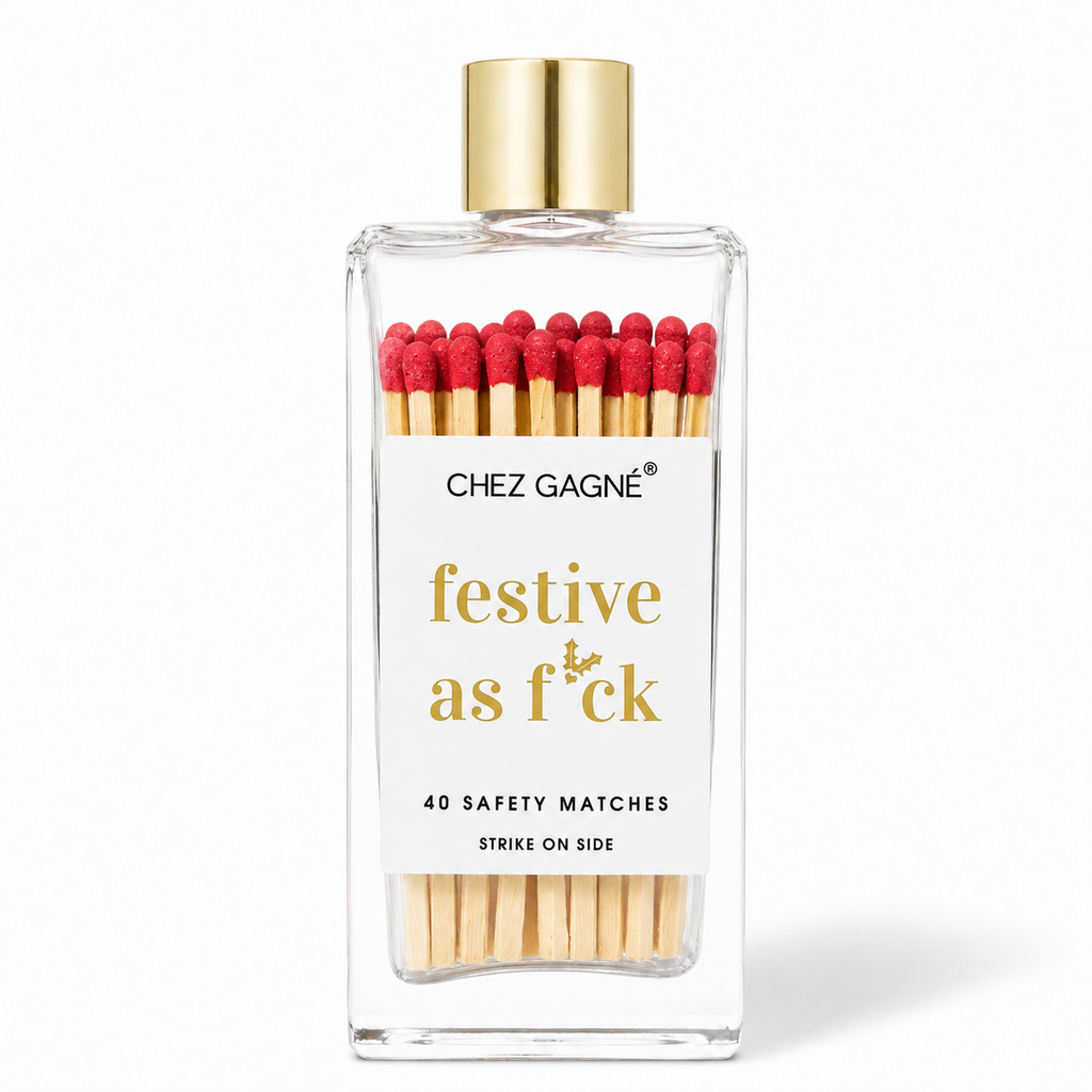 Festive As F*ck - Glass Bottle Matches