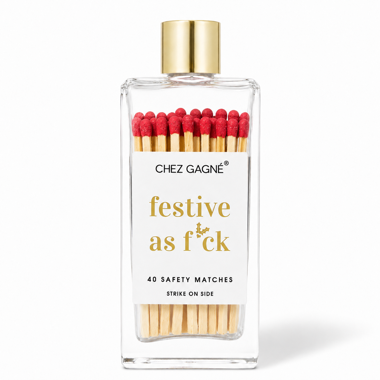 Festive As F*ck - Glass Bottle Matches