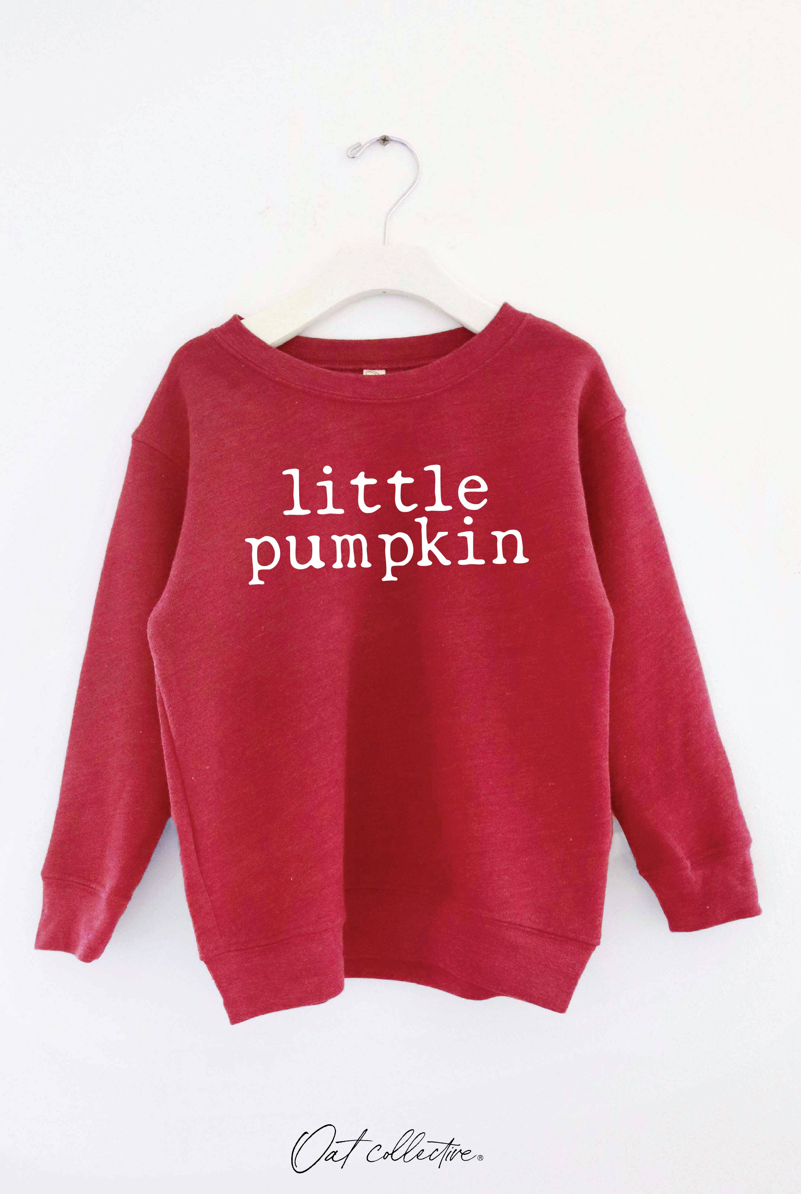 LITTLE PUMPKIN Toddler Graphic Sweatshirt: AUTUMN LEAF / 4T