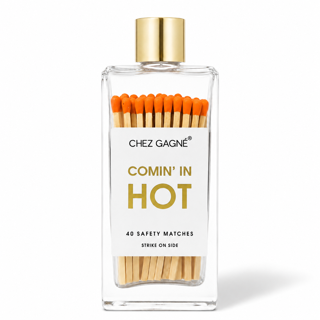 Coming In Hot - Glass Bottle Matches