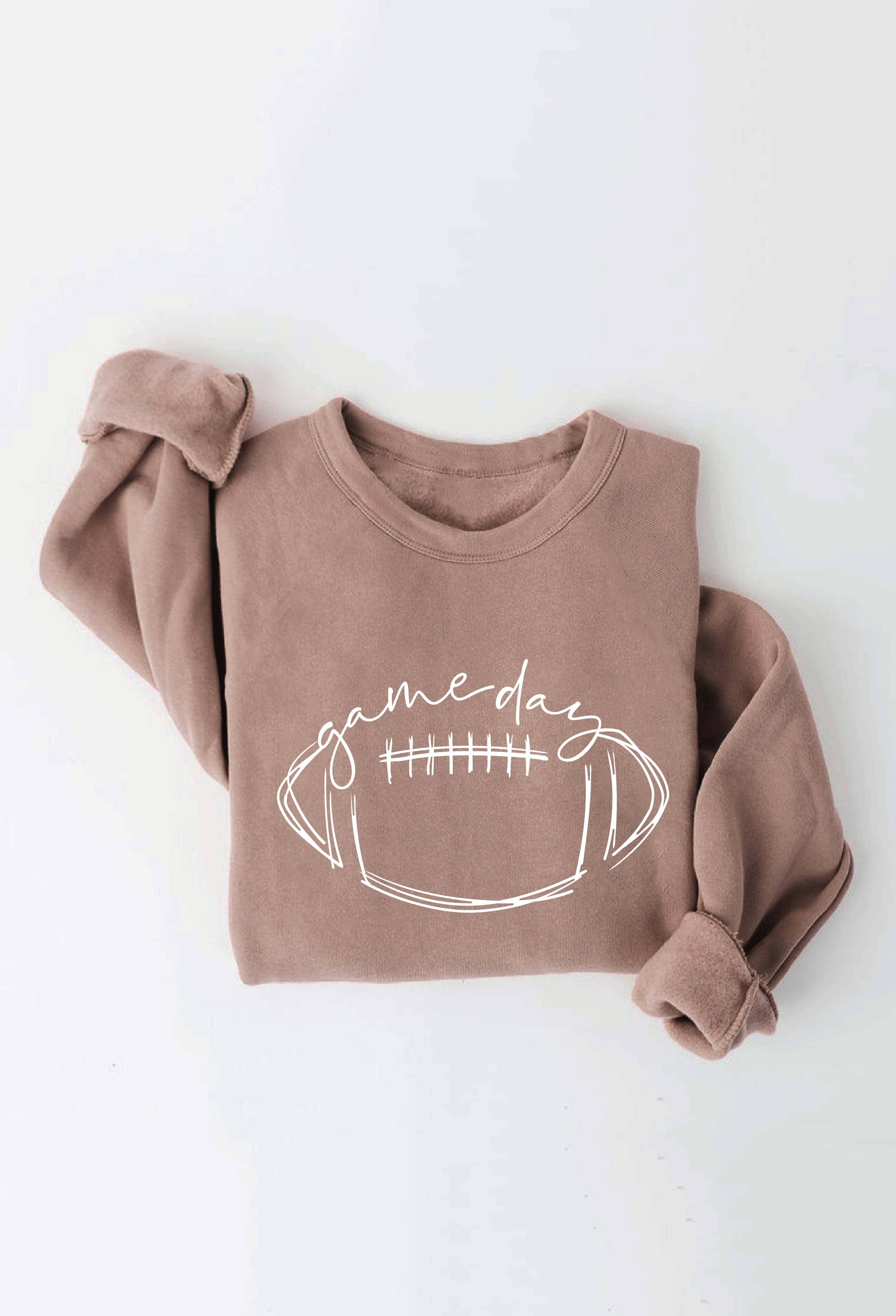 GAME DAY FOOTBALL Graphic Sweatshirt: DARK H. SAGE / M