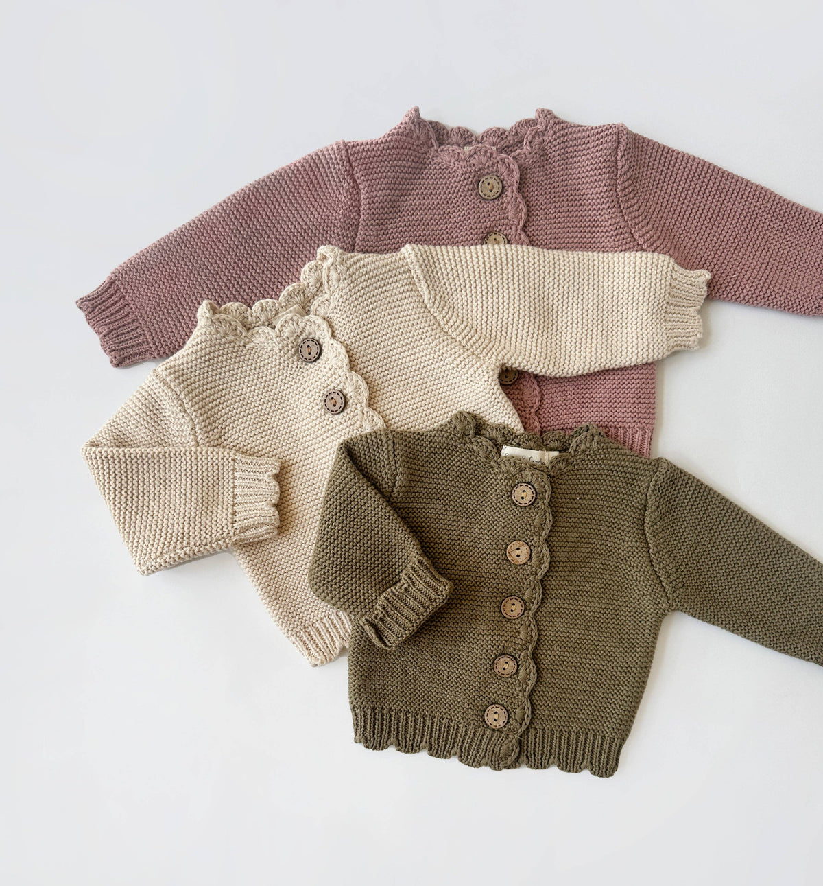 Baby Sophia Sweater: Champagne pink / 18-24 months