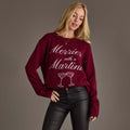 Burgundy Merrier with a Martini Sweater