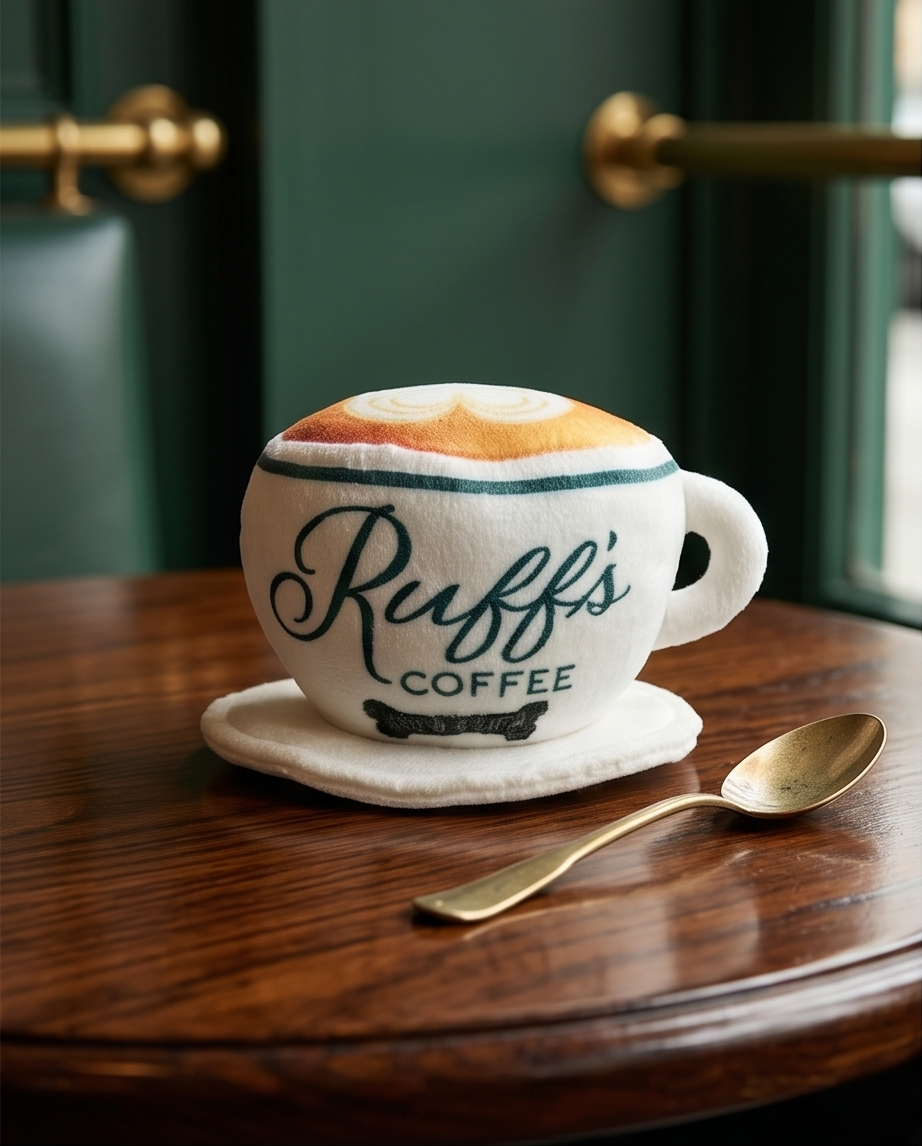 Ruff's Coffee Cup + Saucer