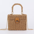 DUAL-PURPOSE LEISURE PAPER ROPE WOVEN BAG