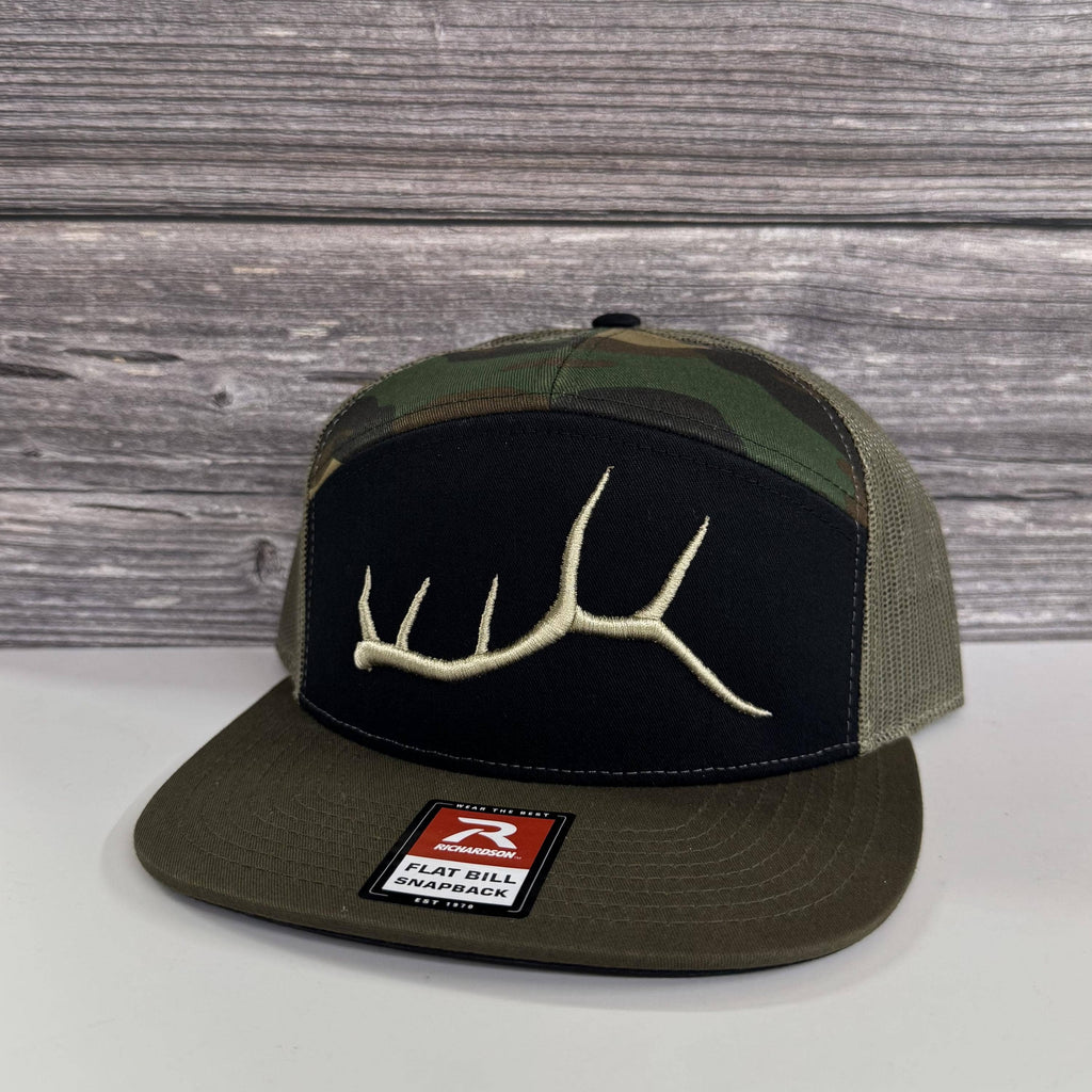 3D Embroidered Elk Antler Hat – 208Tees: 168 - Dark Green