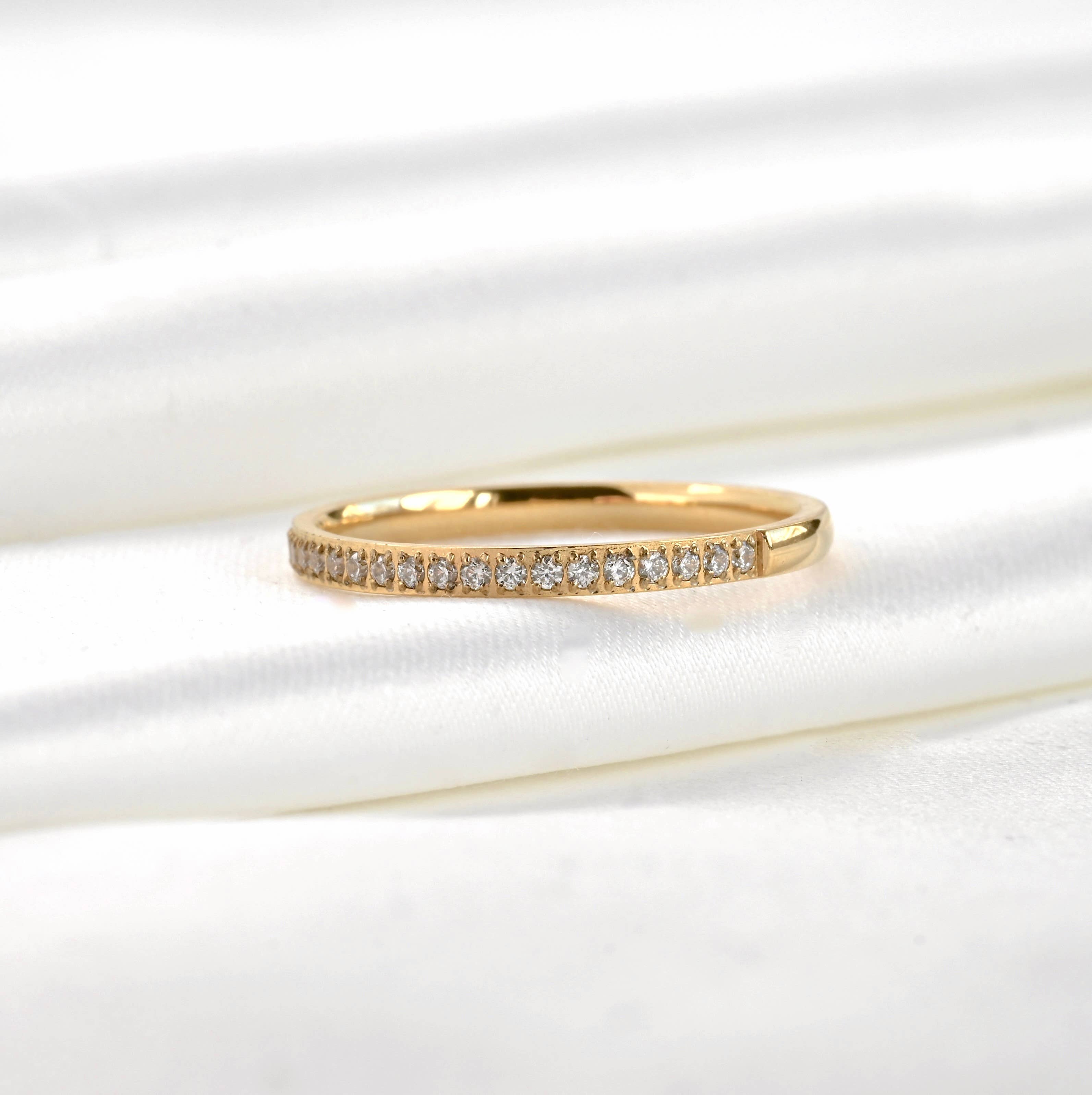 Golden Glow Pavé Ring