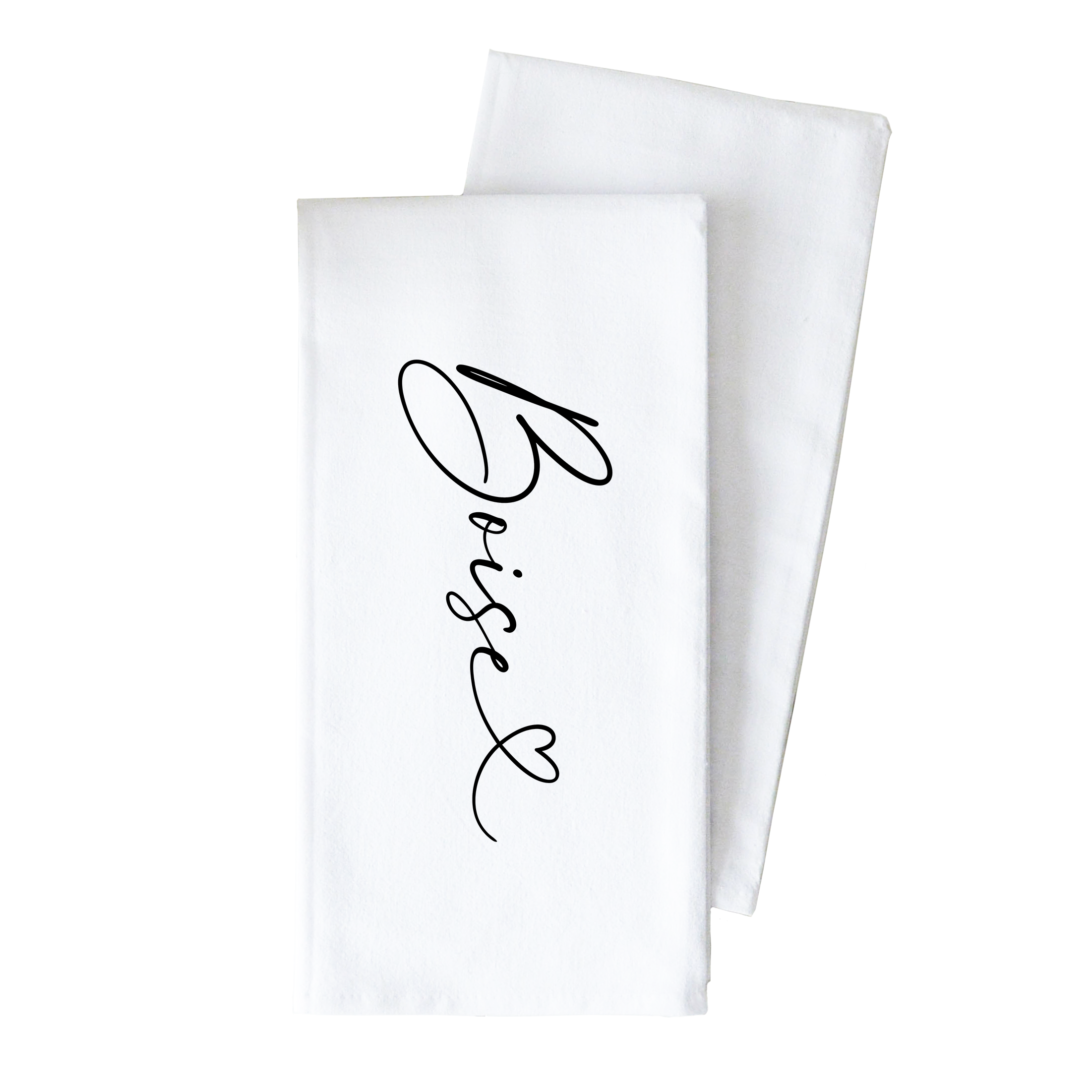 Custom City Love Tea Towel: White