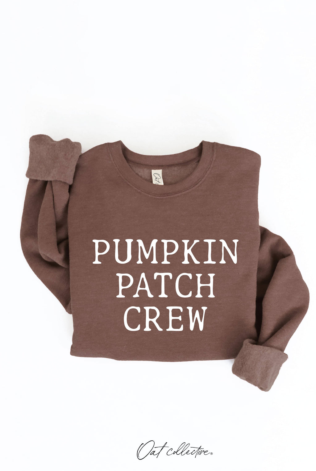PUMPKIN PATCH CREW Graphic Sweatshirt: HEATHER DUST / M