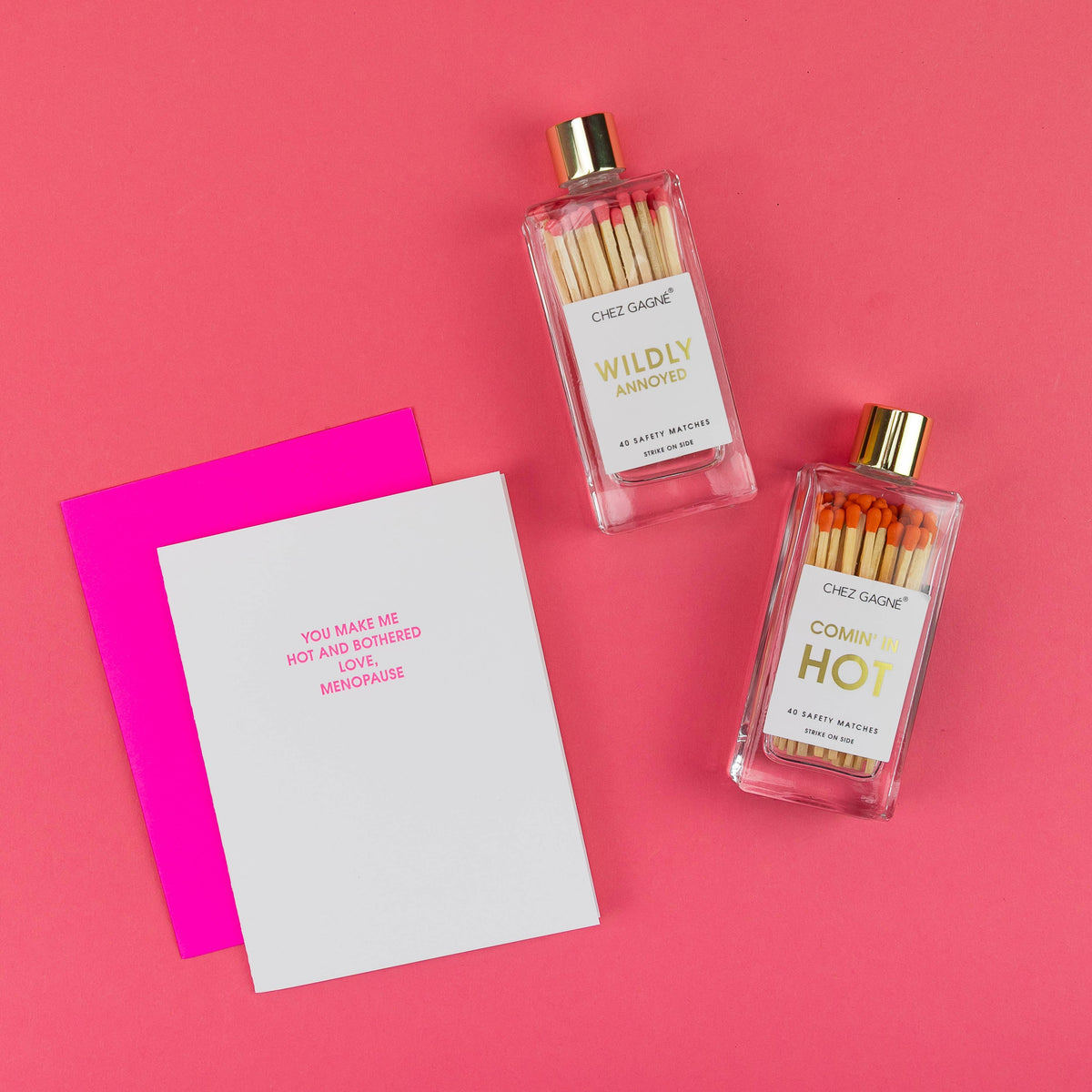 Coming In Hot - Glass Bottle Matches