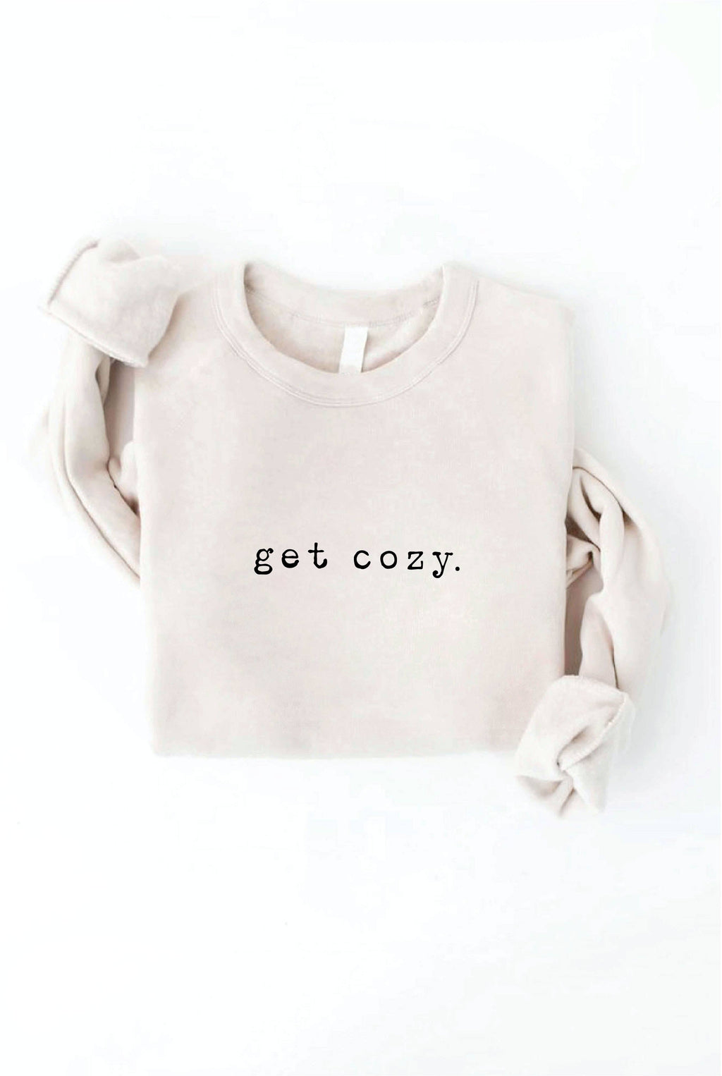 GET COZY Graphic Sweatshirt: MAROON / XL