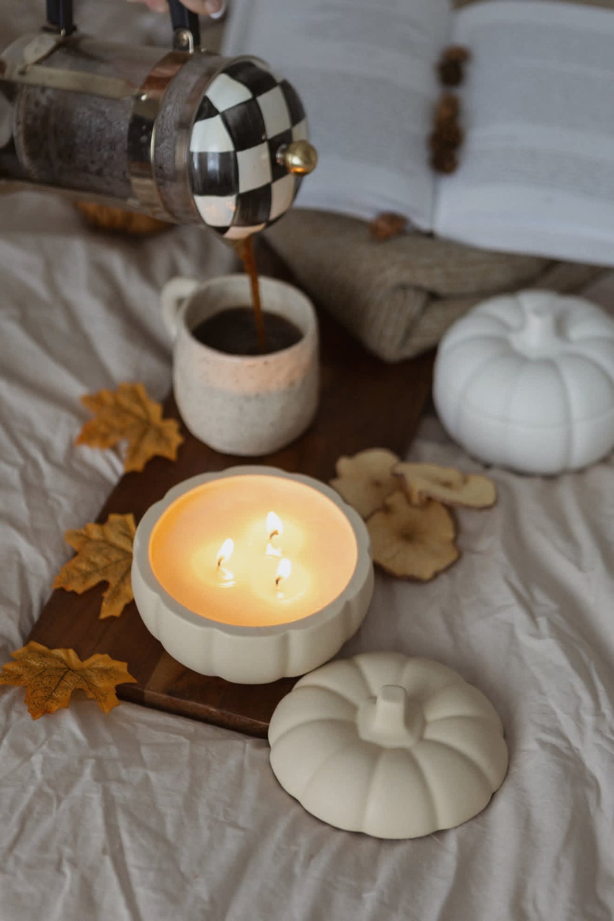 Paige and Pink Pumpkin Candles