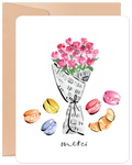 Merci Bouquet Thank You Card