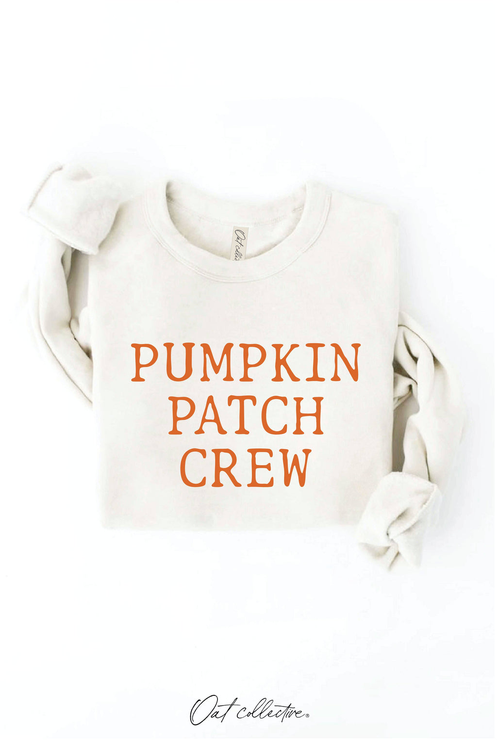 PUMPKIN PATCH CREW Graphic Sweatshirt: HEATHER DUST / XL