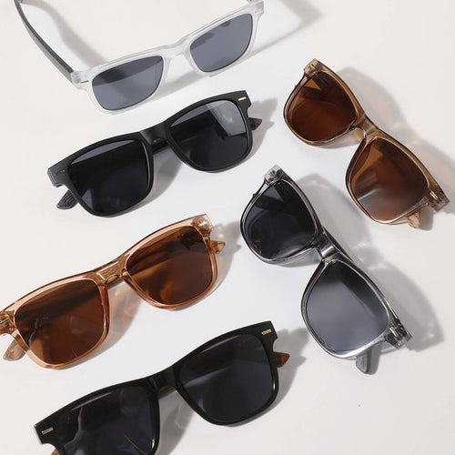 Square Shape Frame Wood Legs Fashion Sunglasses