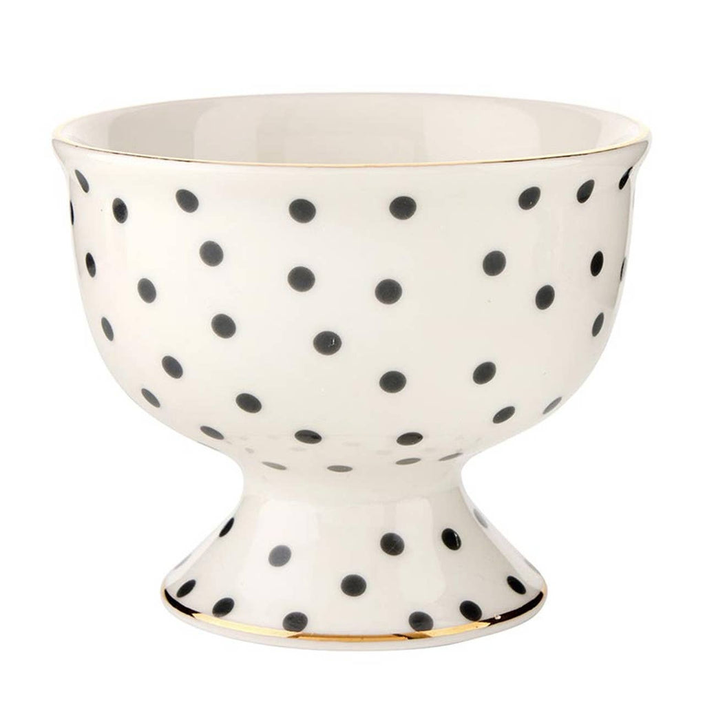 Ceramic Ice Cream Bowl - Polka Dots: Material