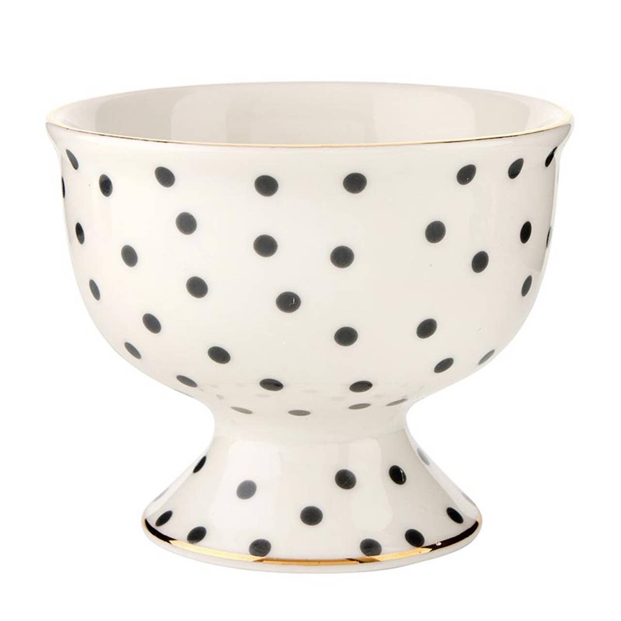 Ceramic Ice Cream Bowl - Polka Dots: Material