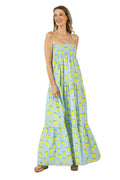 Zesty Lemons Summer Maxi Dress