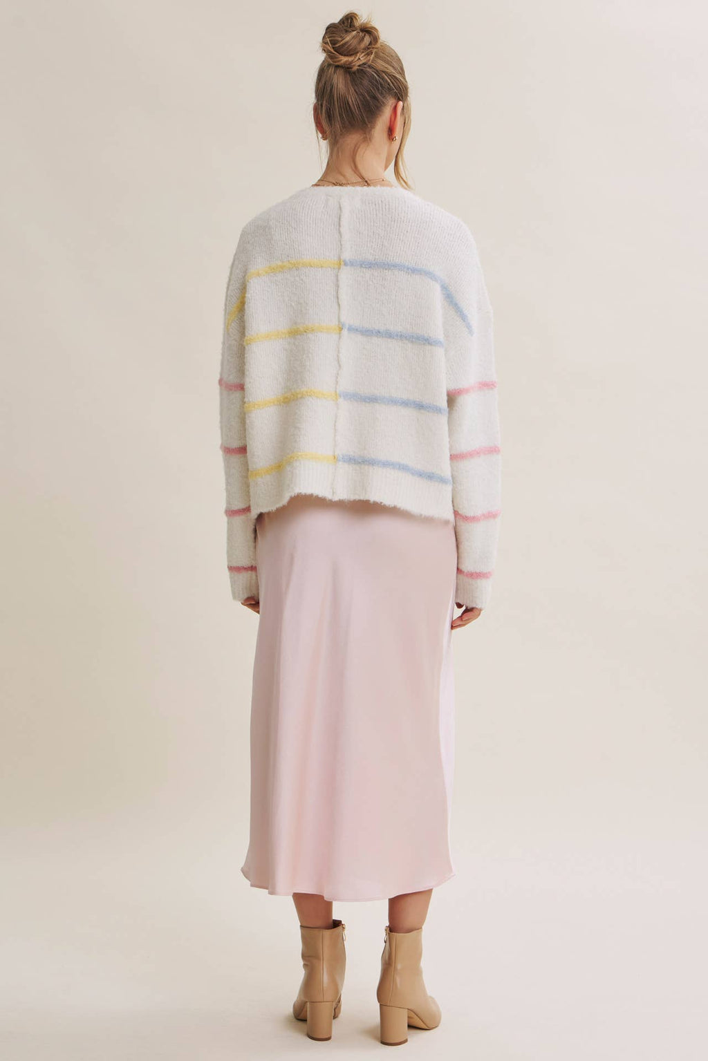 MOONLIT THICK HIGH QUALITY SILKY SATIN BIAS CUT MAXI SKIRT: DUSTY MAUVE / S