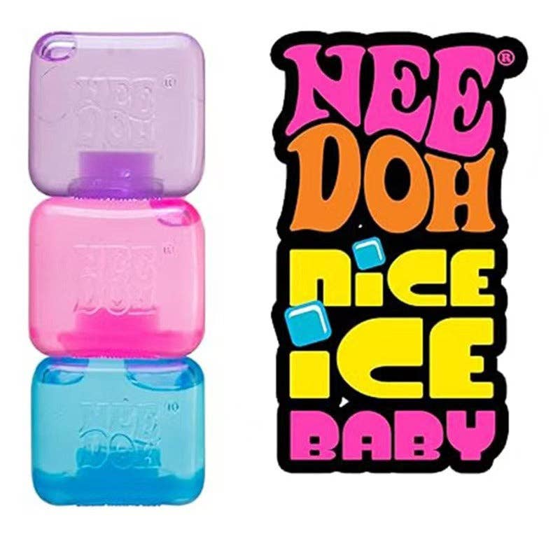 Nice Cube Jellyfish Squishy Sensory Stress Relief Toys in Box Squeeze Fidget Toy: Blue cube / 1 pc