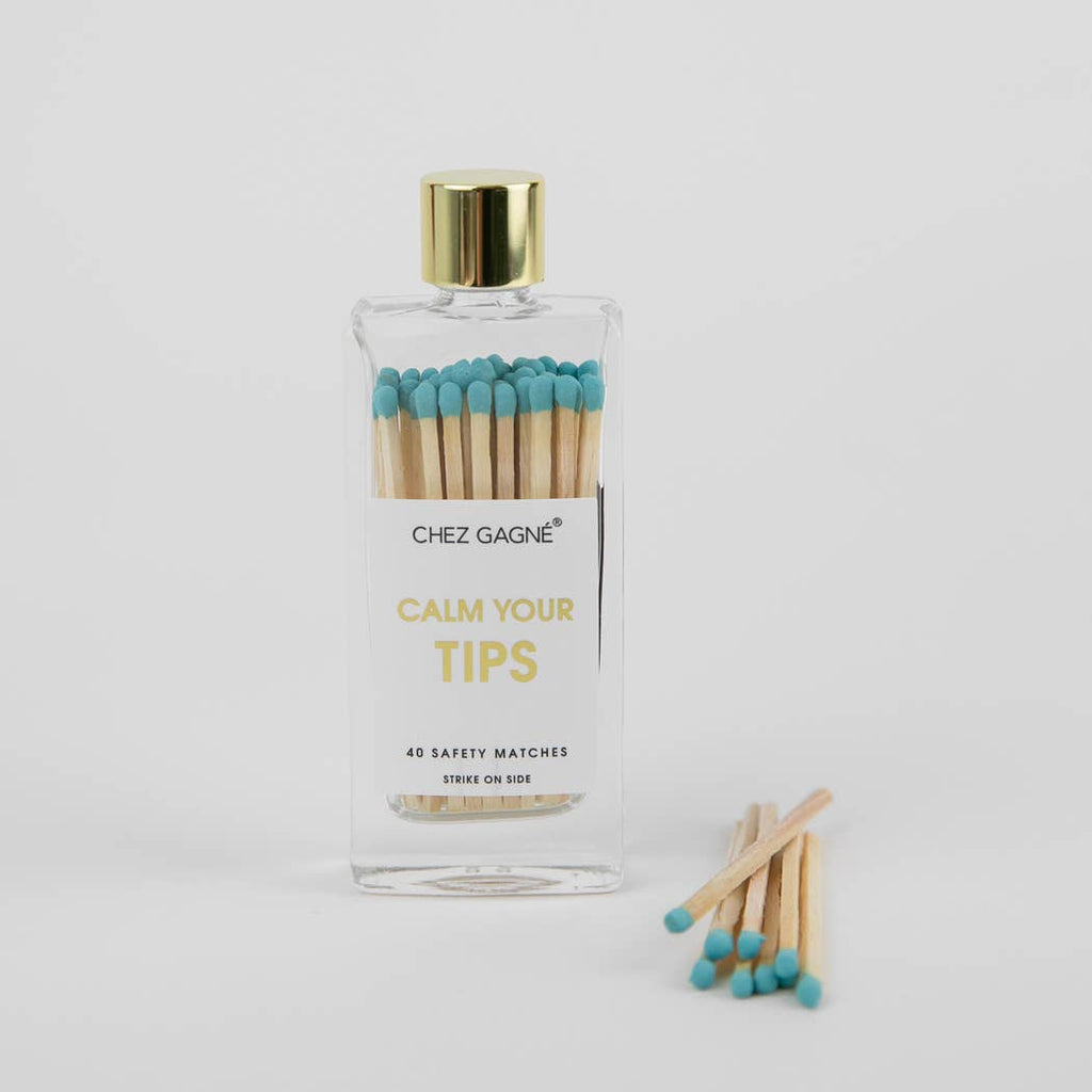 Calm Your Tips - Glass Bottle Matches