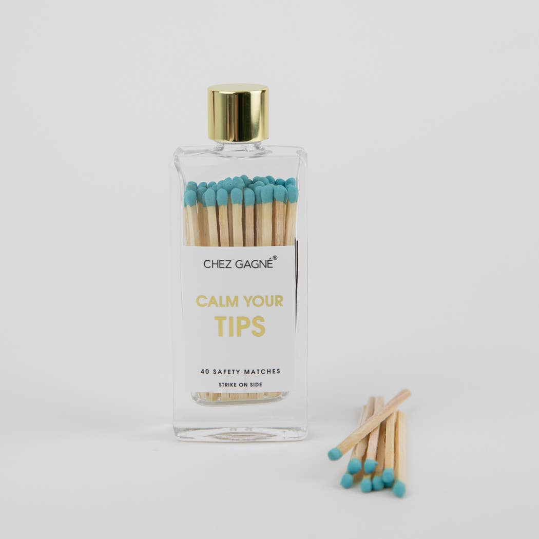 Calm Your Tips - Glass Bottle Matches