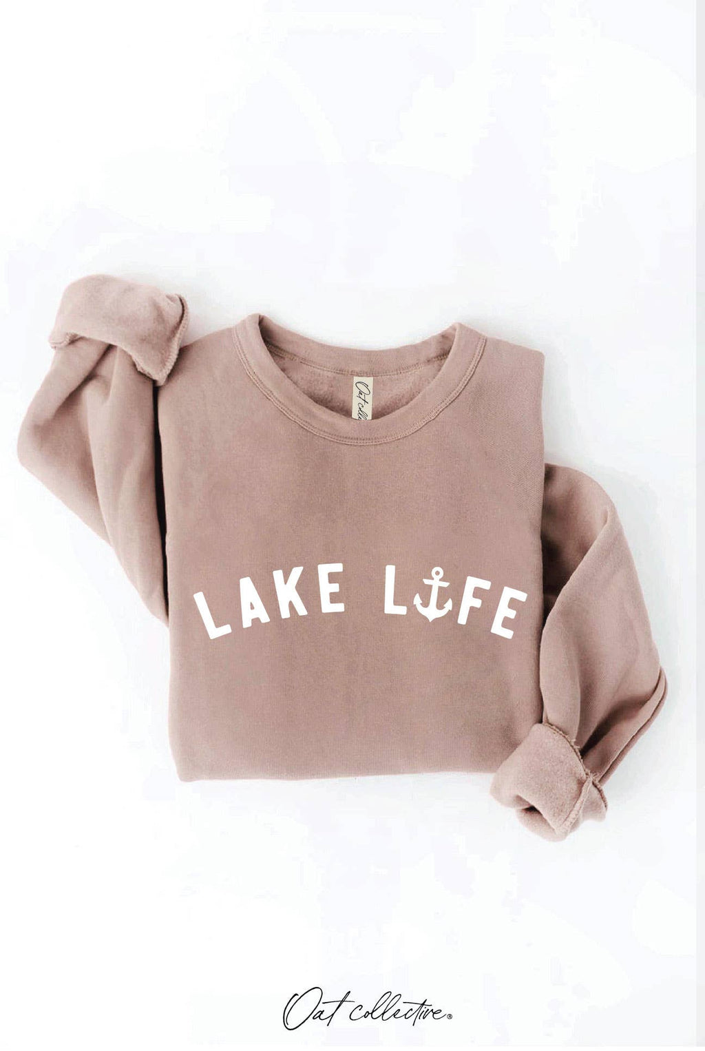 LAKE LIFE Graphic Sweatshirt: DARK H.SAGE / M