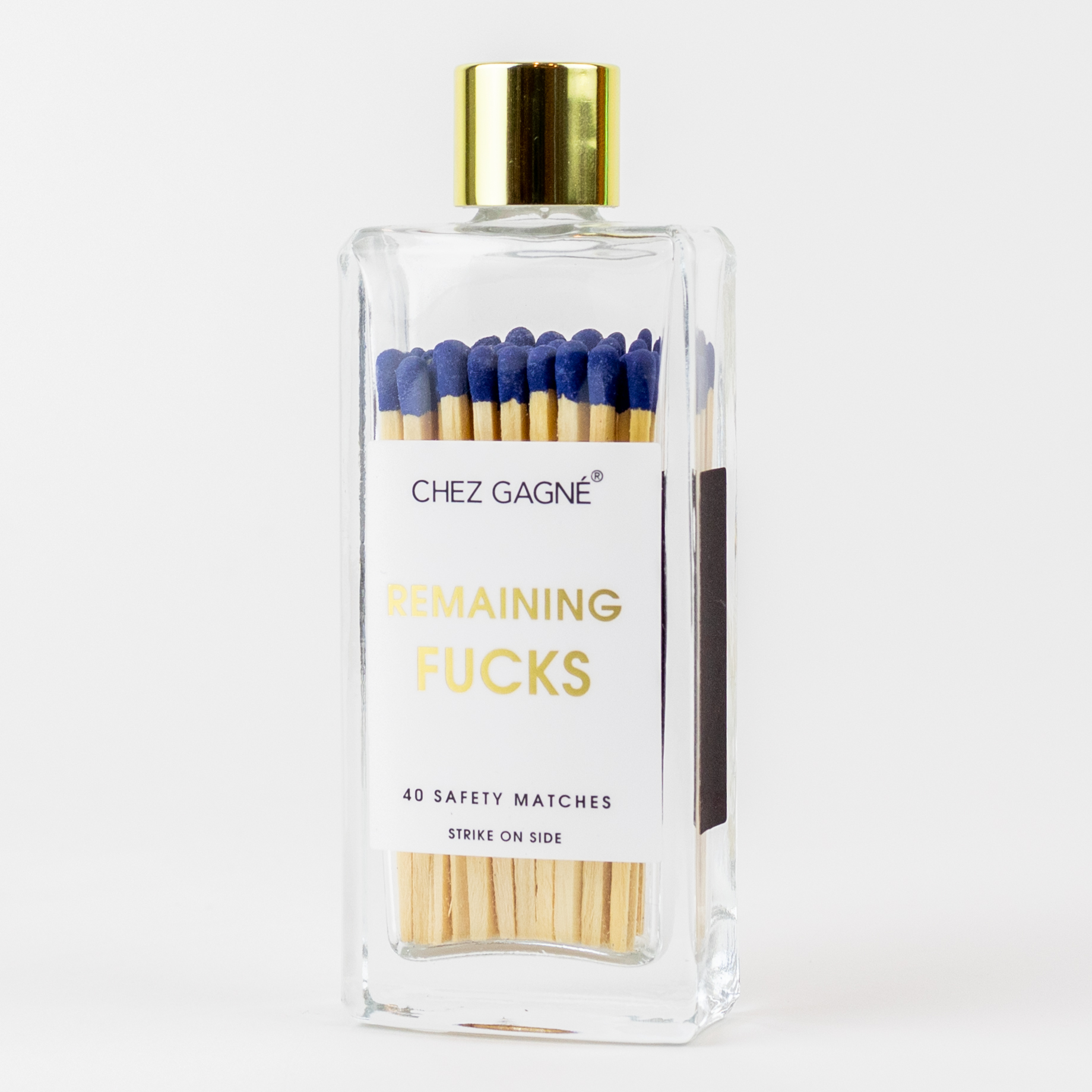 Remaining F**ks - Glass Bottle Matches
