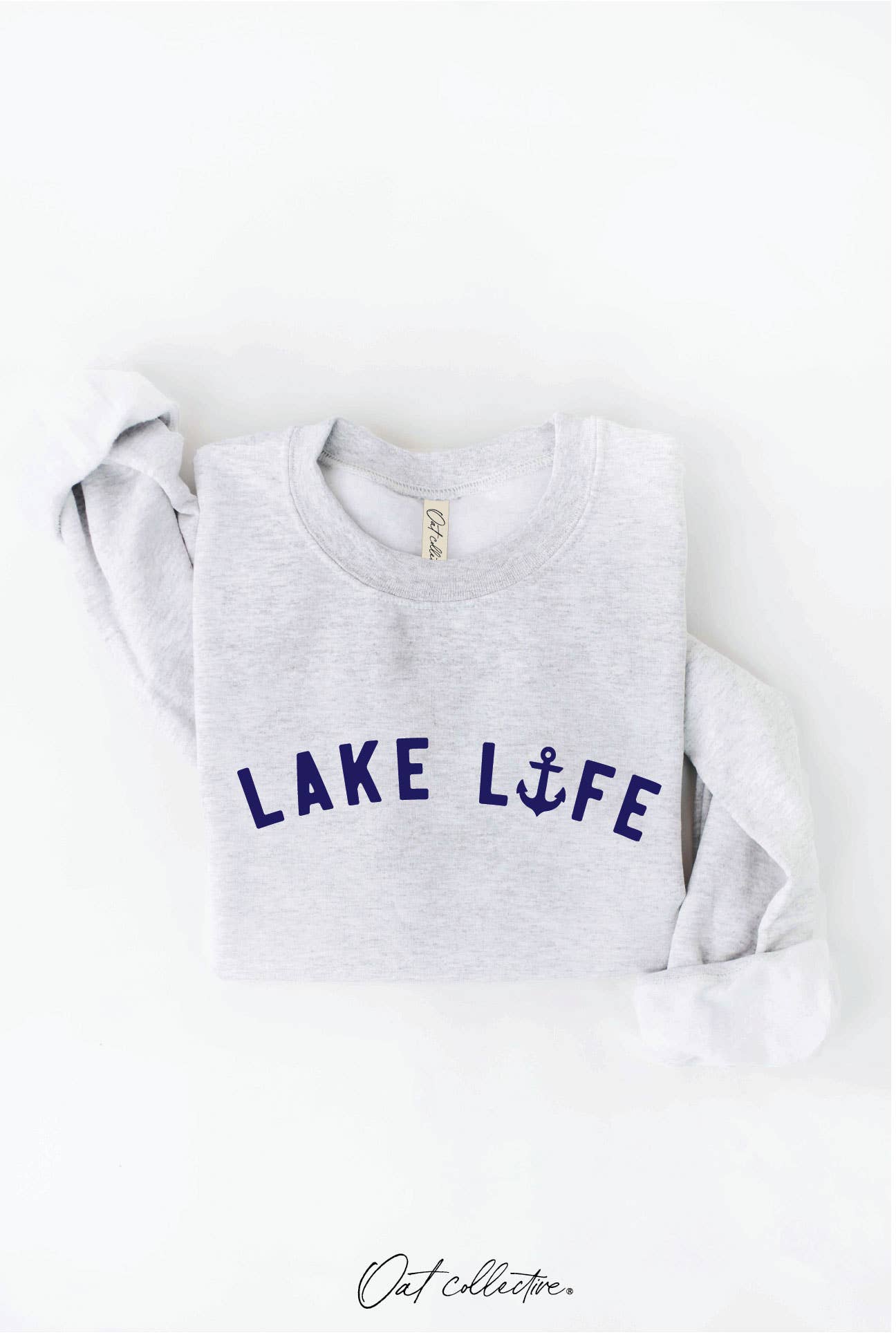 LAKE LIFE Graphic Sweatshirt: BLACK / M